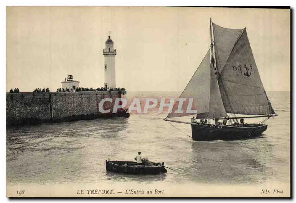 Le Tréport — Der Eingang zum Hafen — ND. Phot - Vorderseite