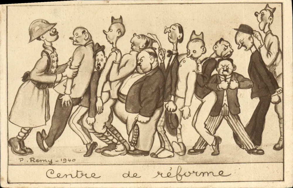 Centro de reforma — caricatura de P. Remy — 1940 - Frente