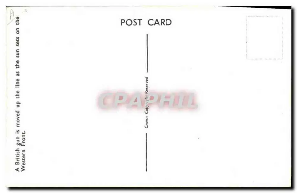 Pôr do sol no Front Ocidental — Fotografia do Escritório de Guerra B.1374 - Verso