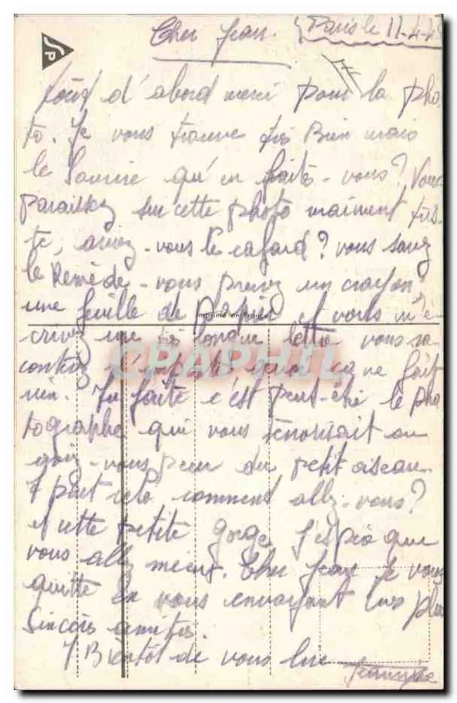 Bem-vindo à Libertação — Soldados americanos e crianças — Editor Jean, n° 2 - Verso