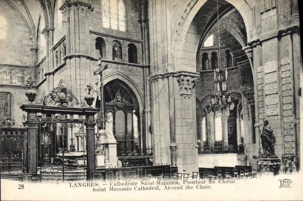 Langres — Kathedrale Saint-Mammès, Um den Chor — JND Phot. - Vorderseite