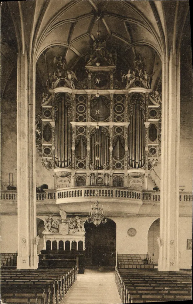 Órgão da Peterskirche em Görlitz — editor Paul Lustig's Filiale, n° II - Frente