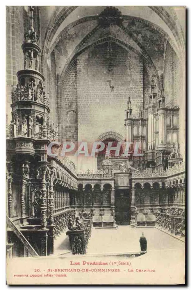 St-Bertrand-de-Comminges - O Capítulo — Fototipo Labouche Frères, Toulouse, 1ª Série - Frente