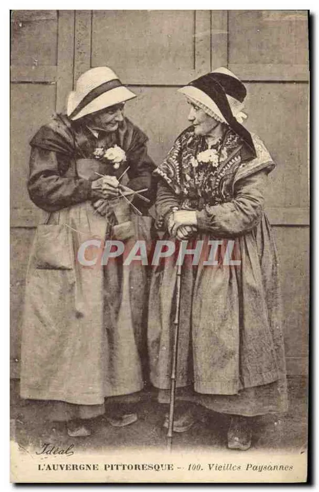 Pittorelle Auvergne - 100. Alte Landfrauen — Verleger Idéal - Vorderseite