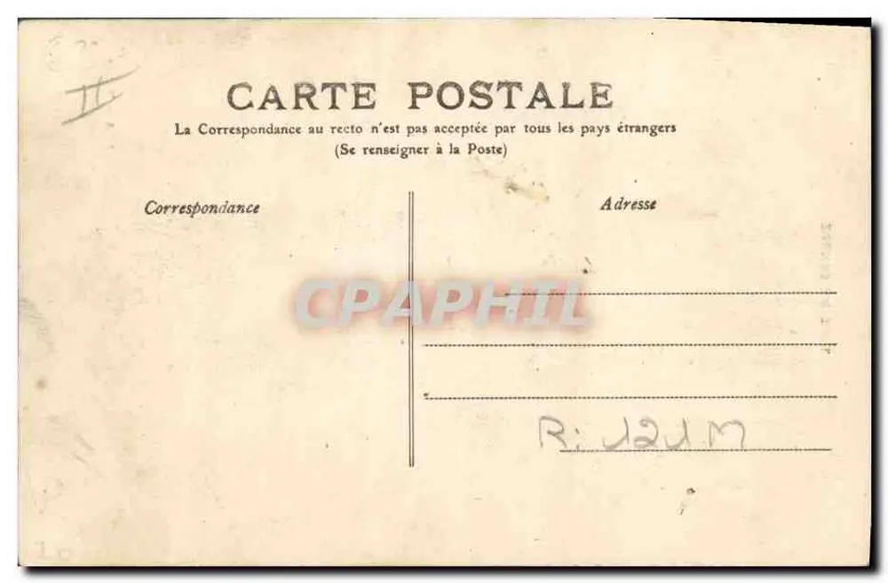 Duas mulheres rurais do campo fora de uma casa — Tipo do Centro — M.T. n°594 - Verso