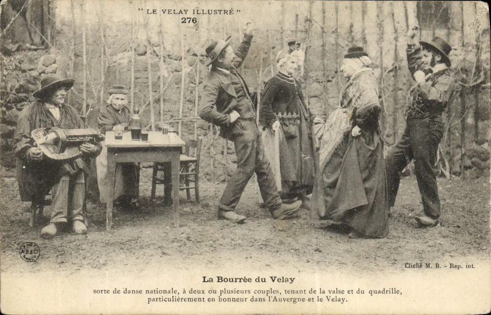 A Bourrée do Velay — dança nacional — "LE VELAY ILLUSTRÉ" n°276 - Frente