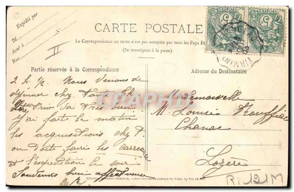 A Bourrée do Velay — dança nacional — "LE VELAY ILLUSTRÉ" n°276 - Verso