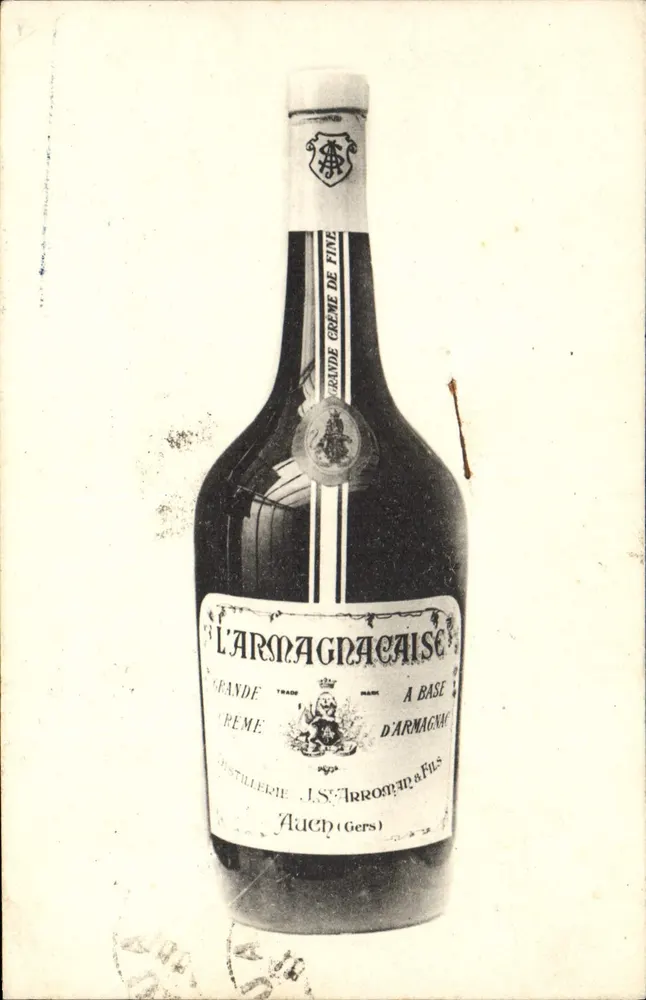 Garrafa de Armagnac — Destilador J. St. Arroman & Fils — Auch (Gers) - Frente