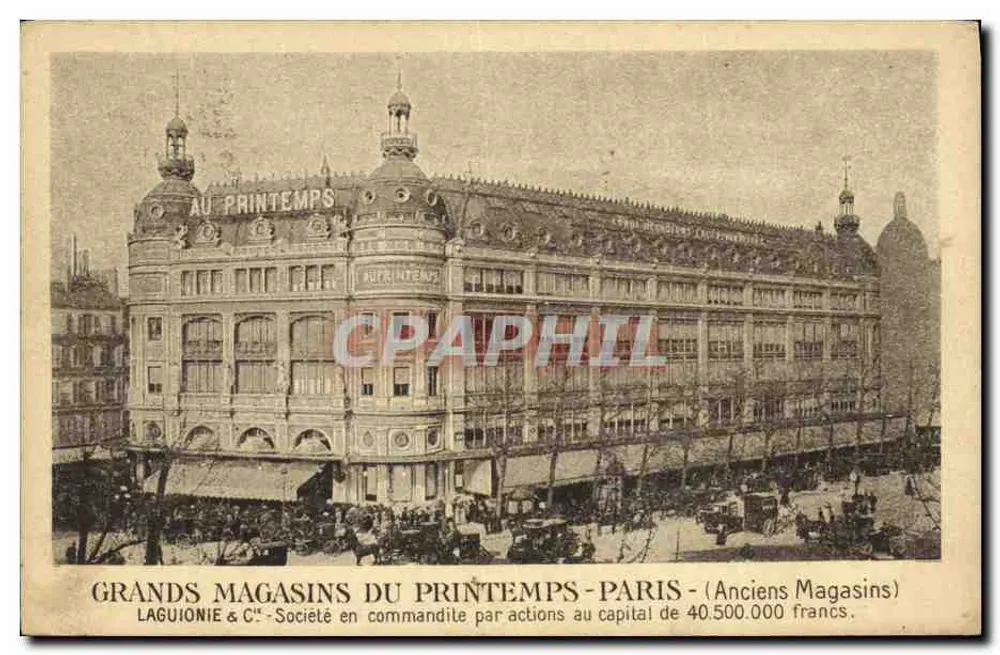 Grands Magasins du Printemps - Paris - (Anciens Magasins) - Laguionie & C° - Vorderseite