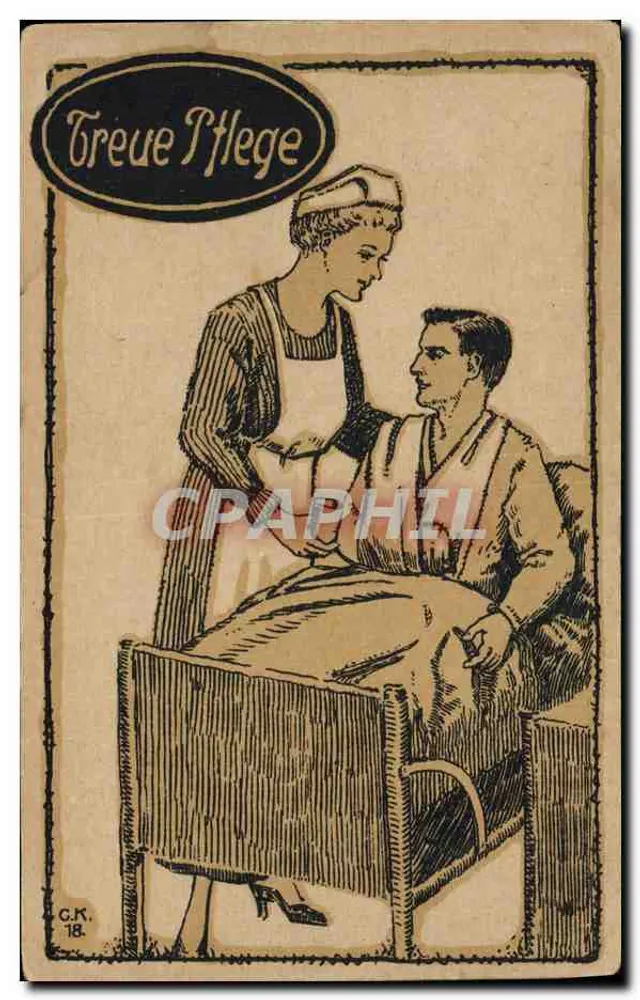 Enfermeira e paciente — Série 1, Imagem 3 — G.K. 18 - Frente