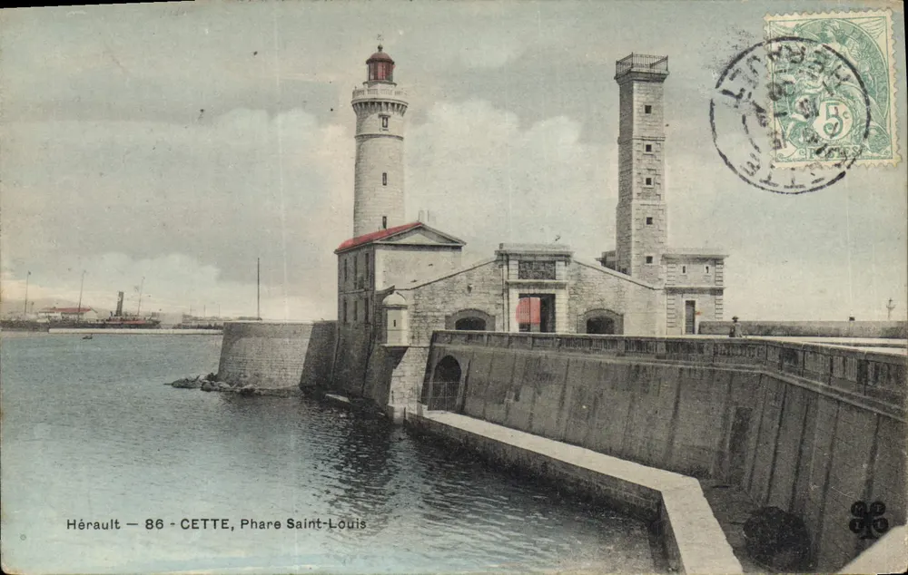 CETTE, Farol de Saint-Louis — Hérault — 86 — editor não visível - Frente