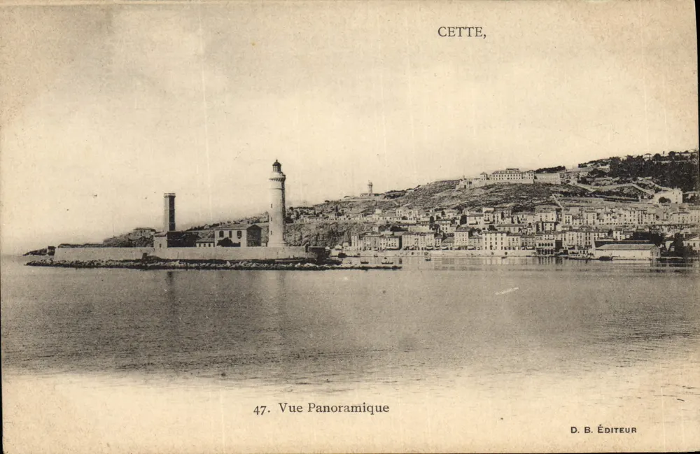 CETTE, Vista Panorâmica — D.B. Editor, n°47 - Frente
