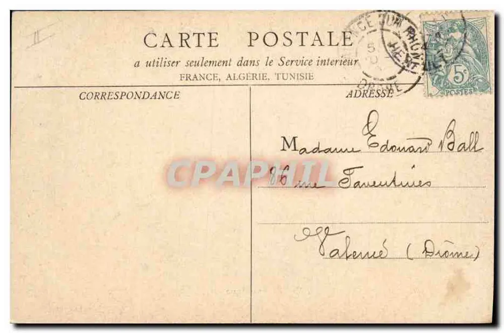 CETTE, Vista Panorâmica — D.B. Editor, n°47 - Verso