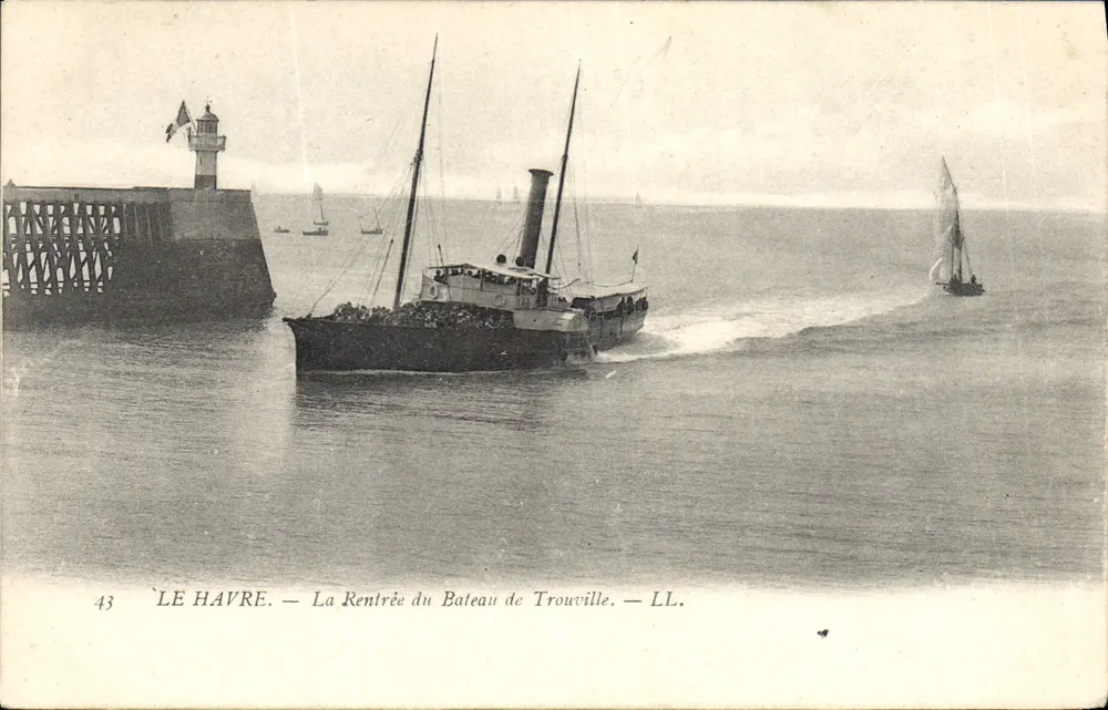 Le Havre — Die Ankunft des Trouville-Boots — LL. - Vorderseite