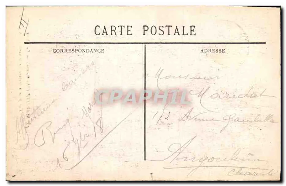 Biarritz (Côte Basque) — Der Leuchtturm — Ansicht durch die Tamarisken — BR - 1229 - Rückseite
