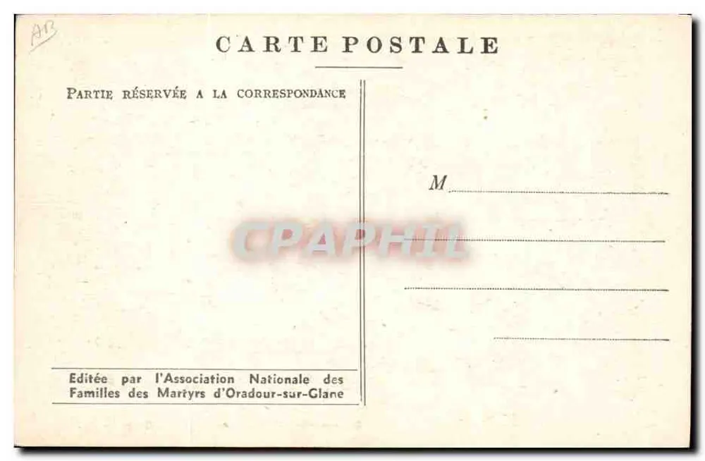 Oradour-sur-Glane — Leichen in einer Scheune — Documents Archives - Rückseite