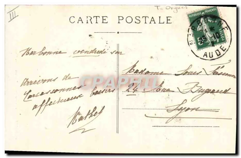NARBONNE — KATHEDRALE ST-JUST — DIE ORGELN (18. JAHRHUNDERT) - Rückseite