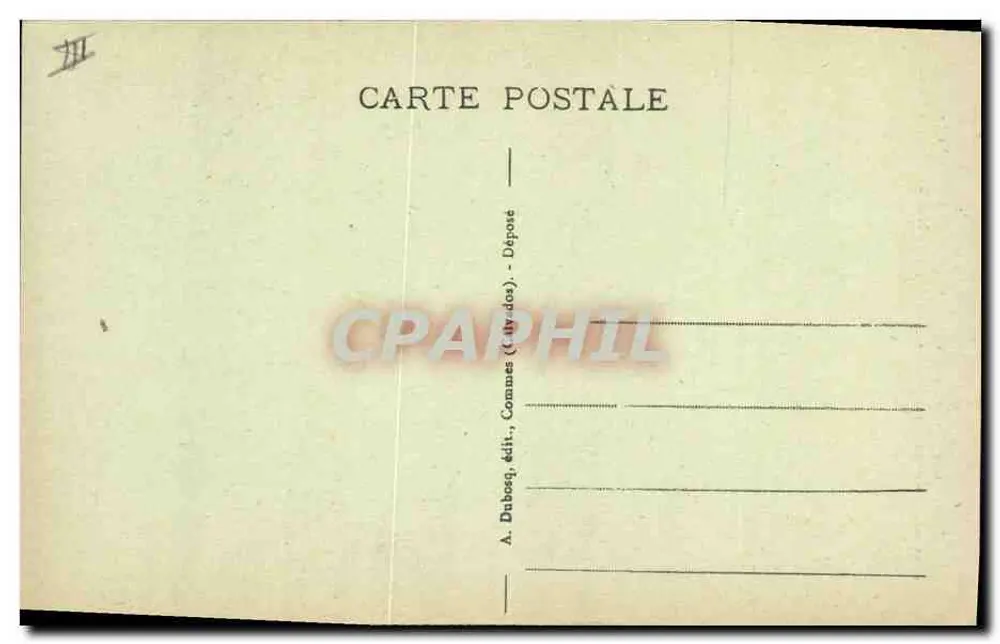 Mondaye (Calvados) — Nef e Grande Órgão — A. Dabosq, editor, Comines (Calvados) - Verso