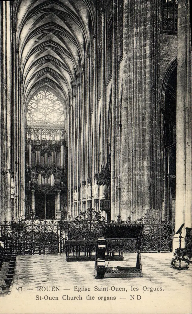 Rouen — Kirche Saint-Ouen, die Orgeln — N.D. - Vorderseite