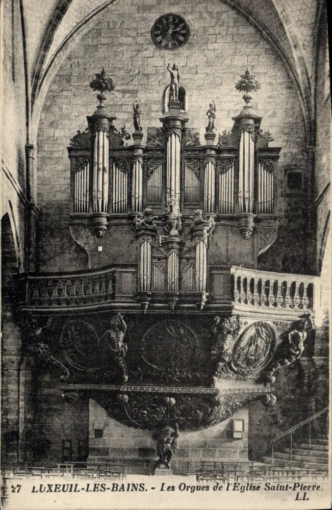 LUXEUIL-LES-BAINS — Die Orgeln der Kirche Saint-Pierre — LL - Vorderseite