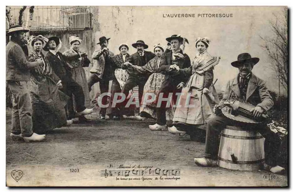Dança de Auvergne — A Pitoresca Auvergne — V.D.C. n°1203 - Frente
