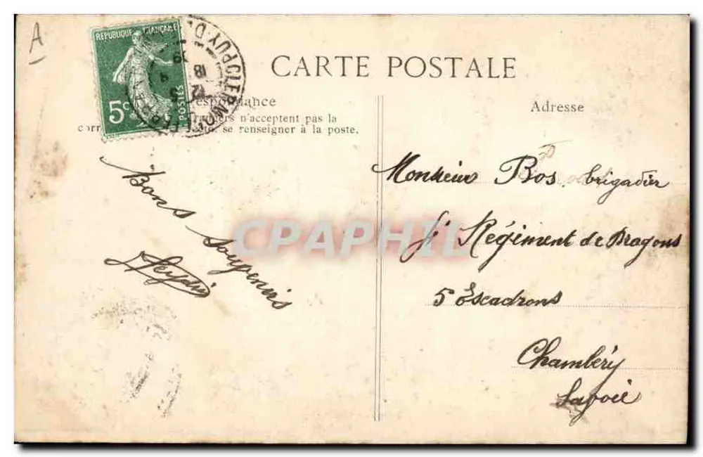 Dança de Auvergne — A Pitoresca Auvergne — V.D.C. n°1203 - Verso
