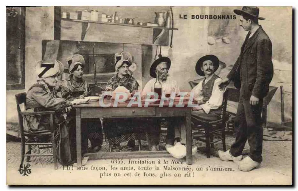 Noce Bourbonnaise — cena de festa — LE BOURBONNAIS, n° 6355 - Frente