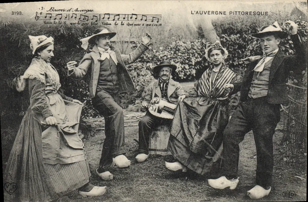 Bourrée d'Auvergne — A Auvergne pitoresca — V.D. (n° 3198) - Frente