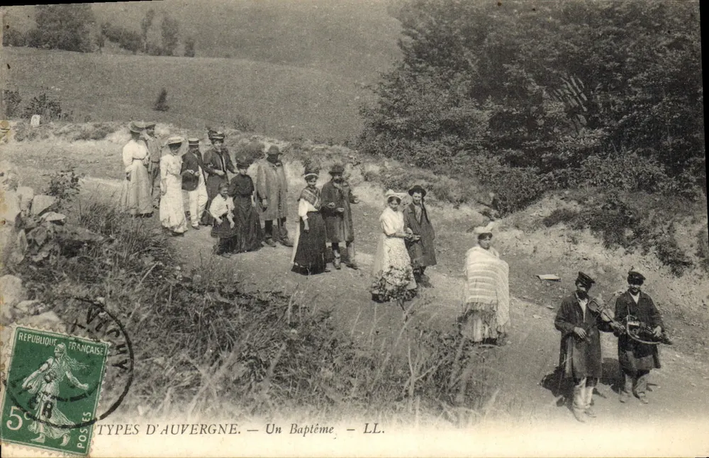 Tipos de Auvergne — Um Batismo — LL. - Frente