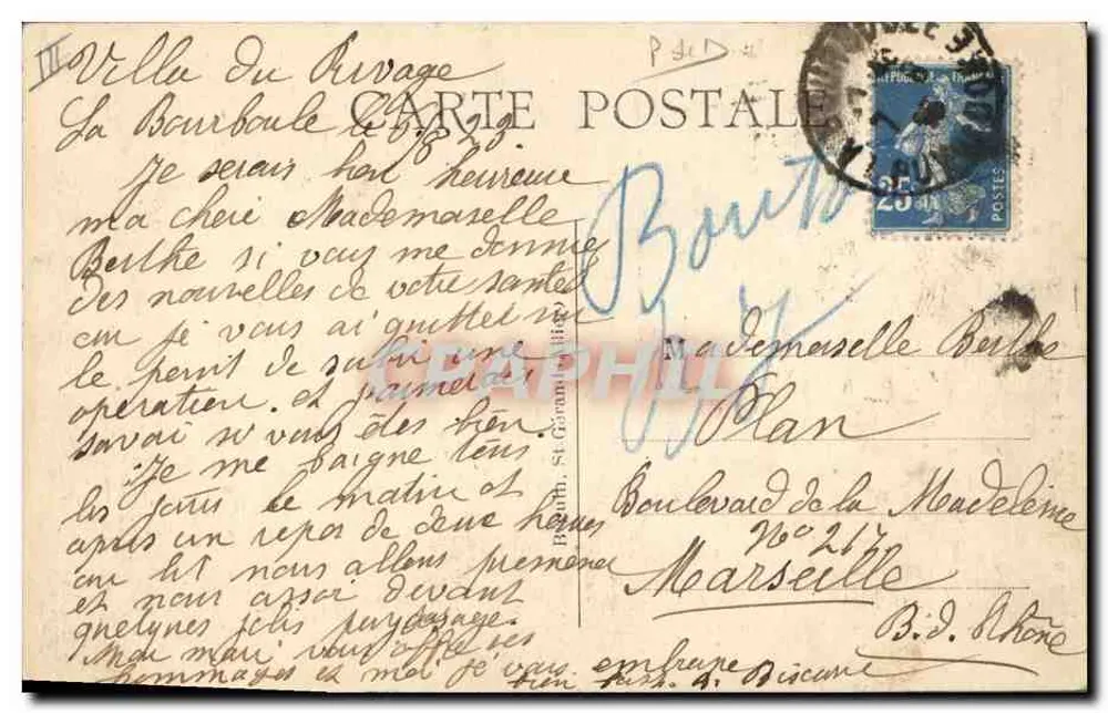 A Auvergne pitoresca — 94. Ao Portal do Logis — Ideal - Verso