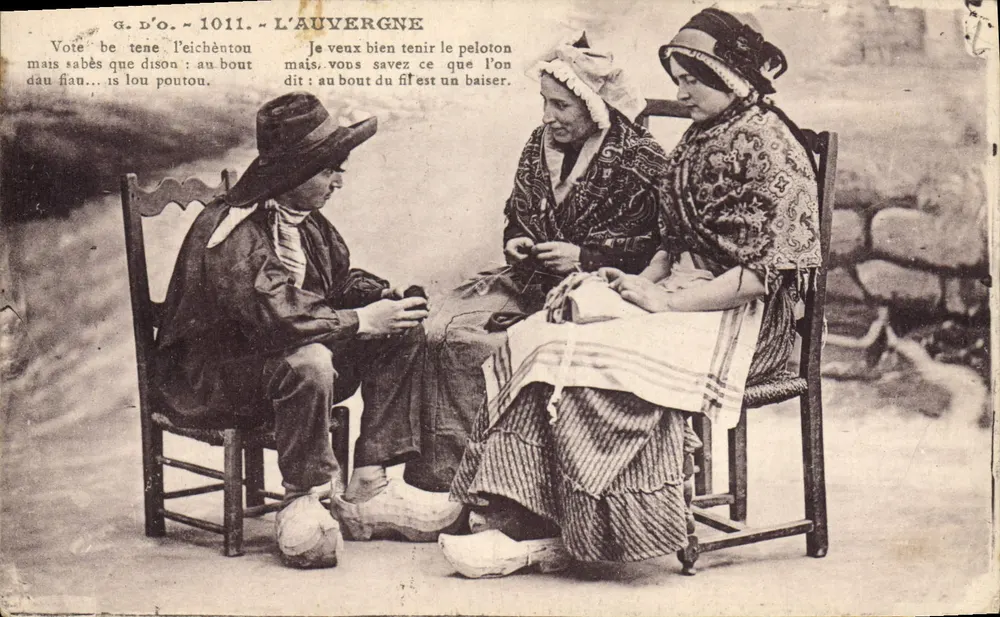 A Auvergne — Cena de vida local — G. D'O. n°1011 - Frente
