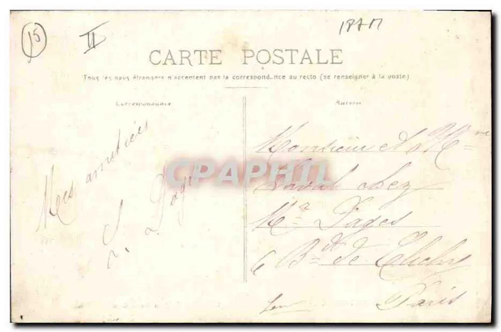 Em Auvergne — Um Jantar de Casamento — Editor n°90 - Verso