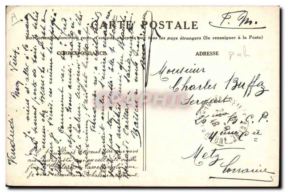 Château de Larressingle — publicité pour le Cognac Armagnac — éditeur : C. WATON, NATIVEINE - Rückseite