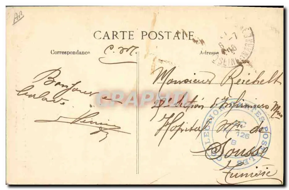 Agrupación de uvas de Bicané — Thomery — Serres Salomé — n°20 - Reverso