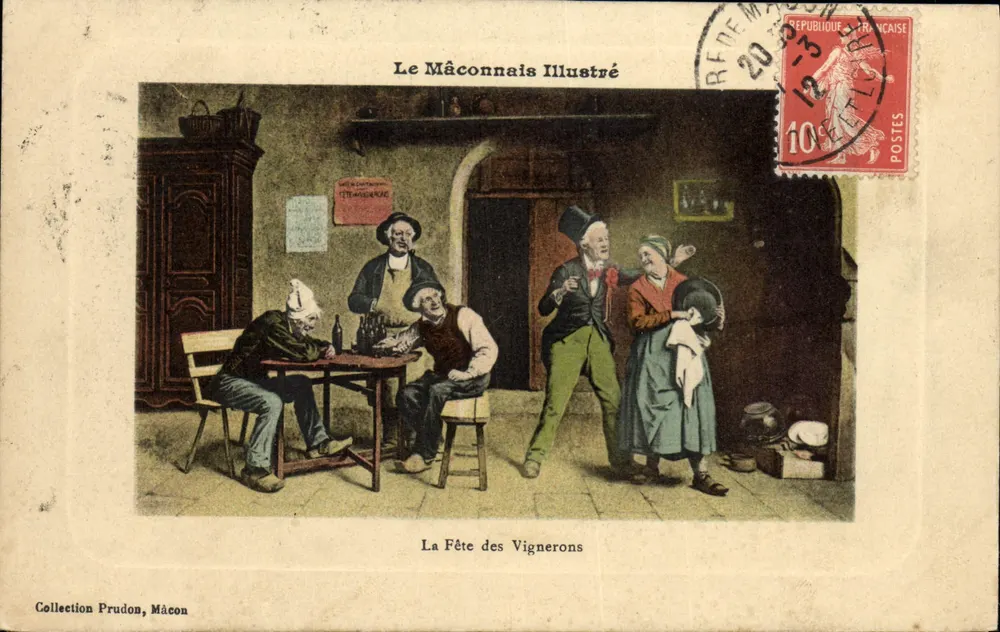Die Weinbauernfeier — Le Mâconnais Illustré — Sammlung Prudon, Mâcon - Vorderseite