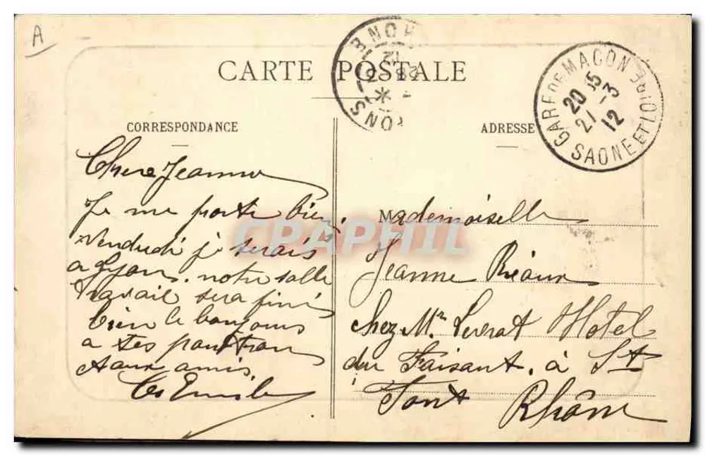 Die Weinbauernfeier — Le Mâconnais Illustré — Sammlung Prudon, Mâcon - Rückseite