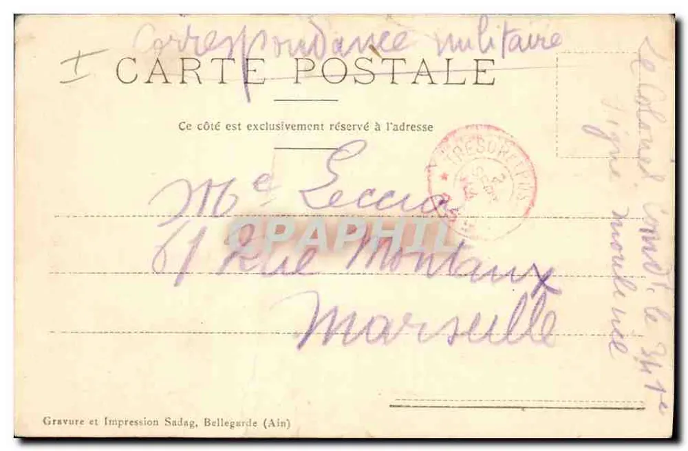 Amer Picon — Flasche und Orangen — Gravur und Druck Sadag, Bellegarde (Ain) - Rückseite