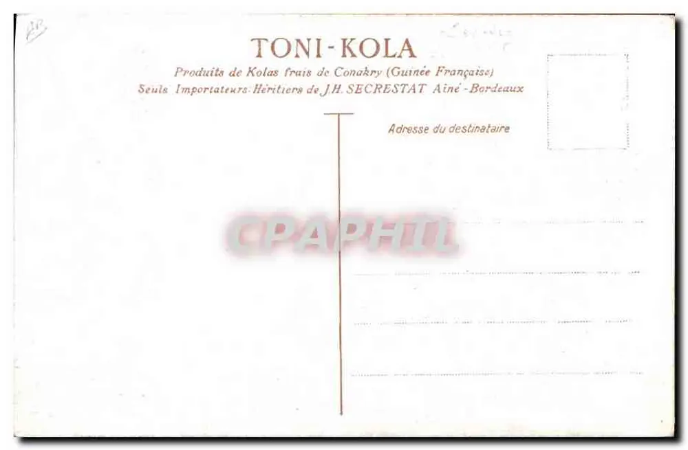 Karykatura Toni-Kola — Gillette & Émile Shepherd — wydawca Toni-Kola - Rewers