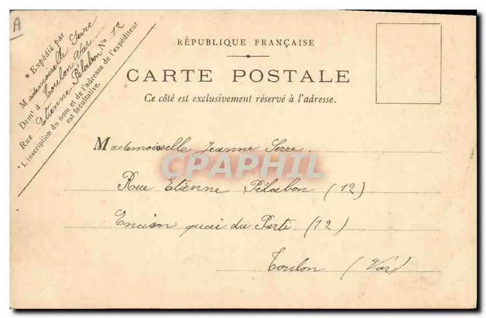 Estabelecimentos de Saint-Galmier (Fonte Badoit) — Vista geral — editor J. L. Raphaël, Oullins - Verso