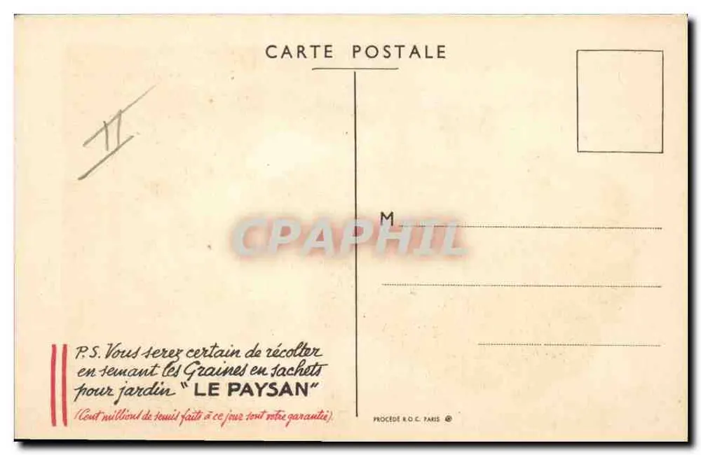 Rainha de Paris 1937 — retrato feminino cercado de flores — editor não visível - Verso