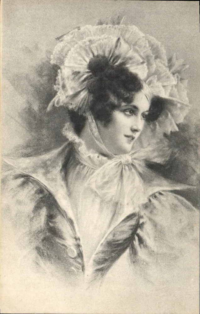 Porträt einer Frau — Art Nouveau-Stil — M. M. Vienne - Vorderseite