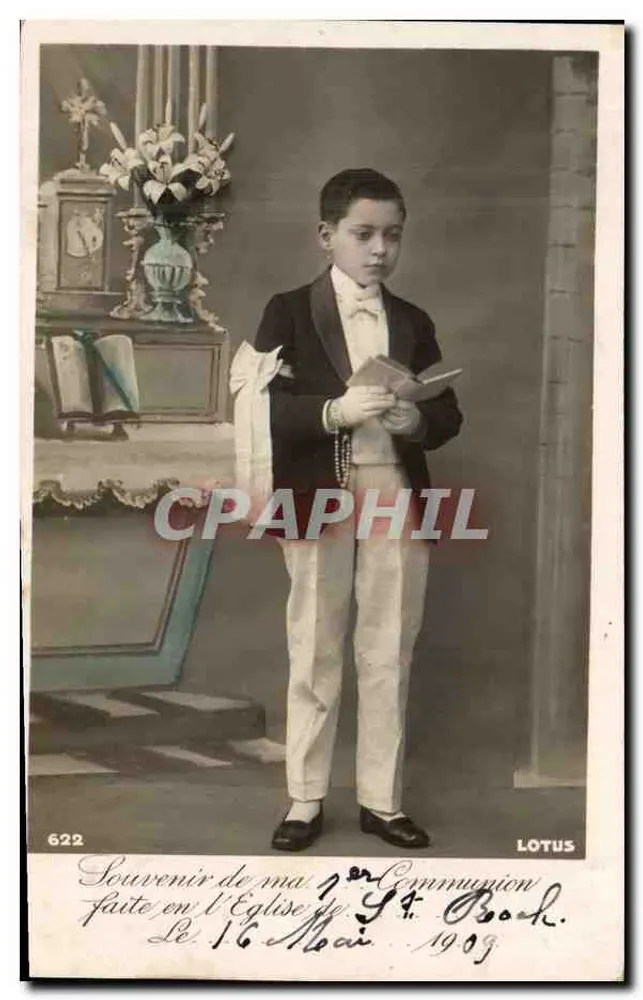 Communion eines Jungen — Kirche Saint-Boar — Verlag LOTUS n°622 - Vorderseite