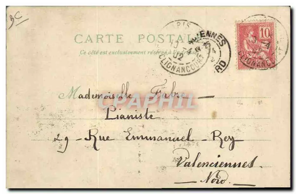 Die Dreifaltigkeit — Paris — Verlag MÉTÉOR, Serie 544 - Rückseite