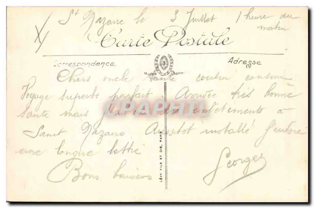 Saint-Nazaire — Pointe Villez-Martin — Der Leuchtturm — LL. — N°42 - Rückseite
