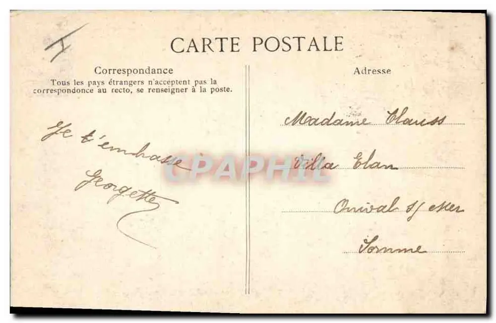 Le Tréport — A Dique — Editor Tréport, n°32 - Verso