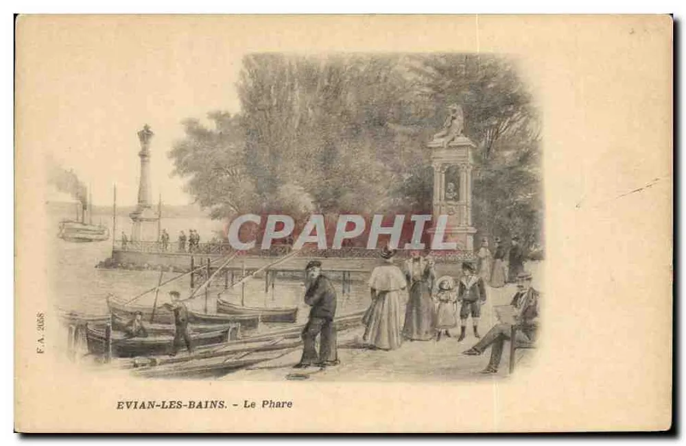 EVIAN-LES-BAINS - A Farole — Editora F.A. 2455 - Frente