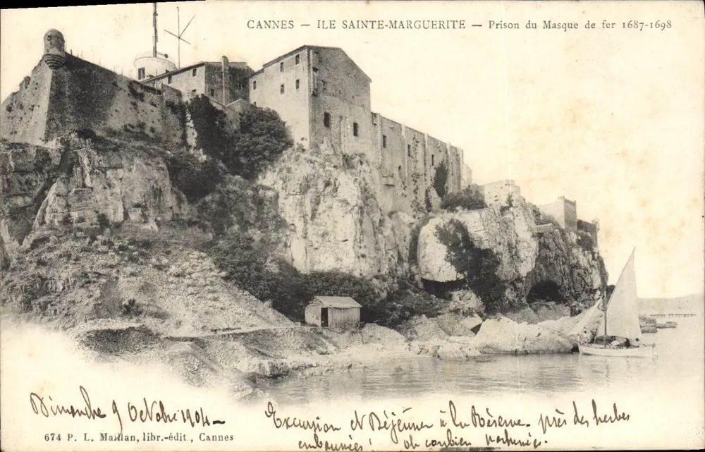 Cannes — Île Sainte-Marguerite — Gefängnis des Eisenmasken 1687-1698 - Vorderseite