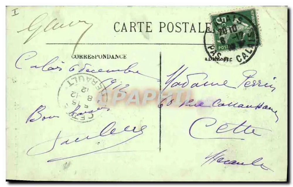 Calais — O Farol — LL - Verso