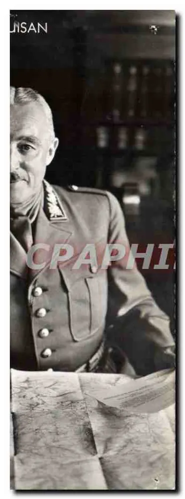 Général de Gaulle — portrait en uniforme — éditeur Jaeger, Genève - Frente