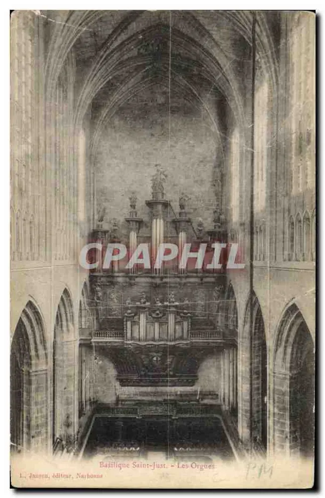 Basílica de São Justo - Os Órgãos — Jauron, editor, Narbonne - Frente